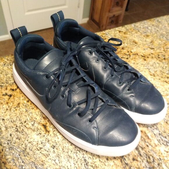 Nike Golf Course Classic Shoes Blue Leather Water Resistant 905232-400 Sz US 12 main image 10